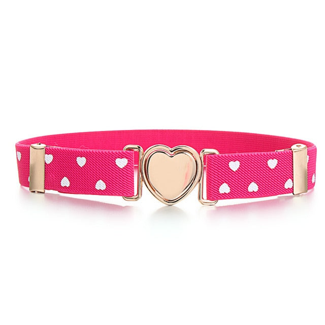 Kids Elastic Belts Girl Stretch Waist Belt Adjustable