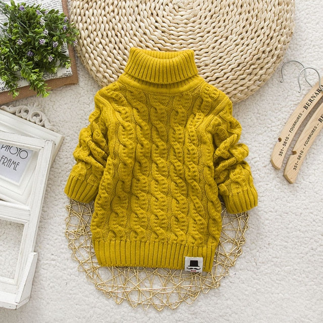 Tricots Turtleneck Pullover Baby Winter Sweaters