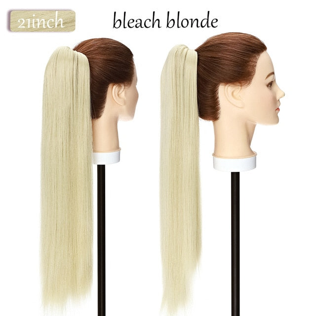 Synthetic 12-26inch Claw Clip On Ponytail Hair Extension