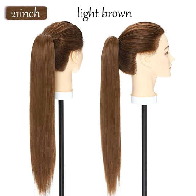 Synthetic 12-26inch Claw Clip On Ponytail Hair Extension
