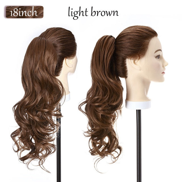 Synthetic 12-26inch Claw Clip On Ponytail Hair Extension