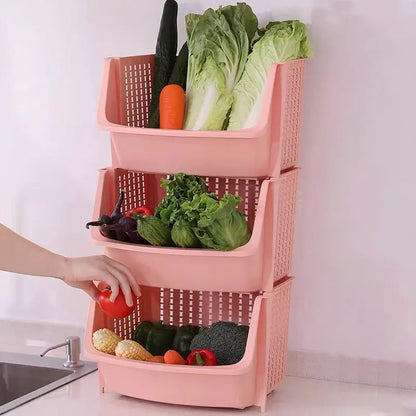 kitchen large storage rack floor-standing multi-layer vegetable storage rack desktop balcony living room household storage