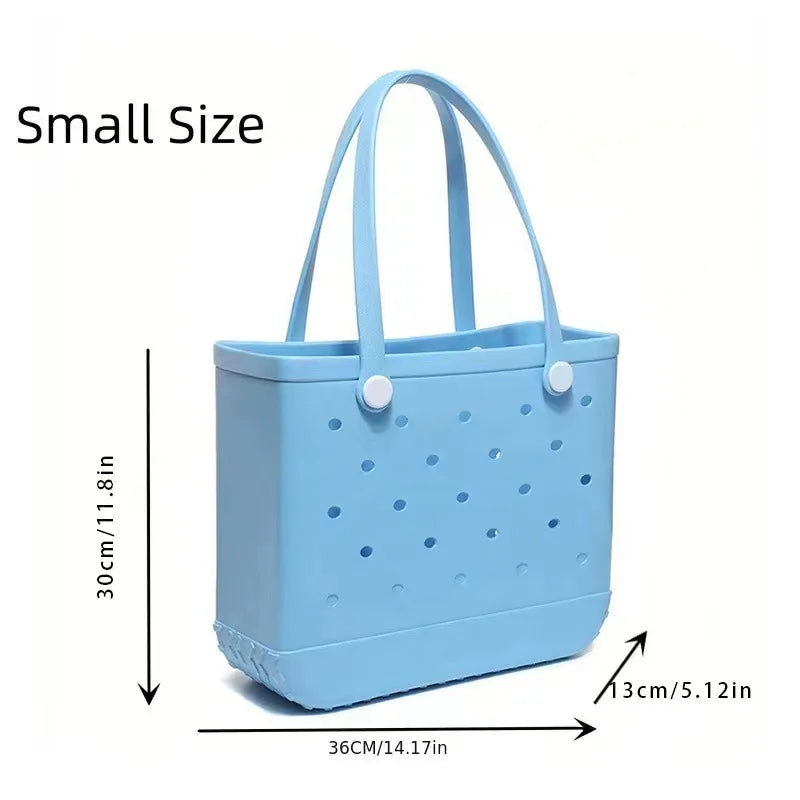 Waterproof Beach Bag Fashion Rubber Handbag Beach Boat Swimming Sports Shopping Portable Eva Handbag