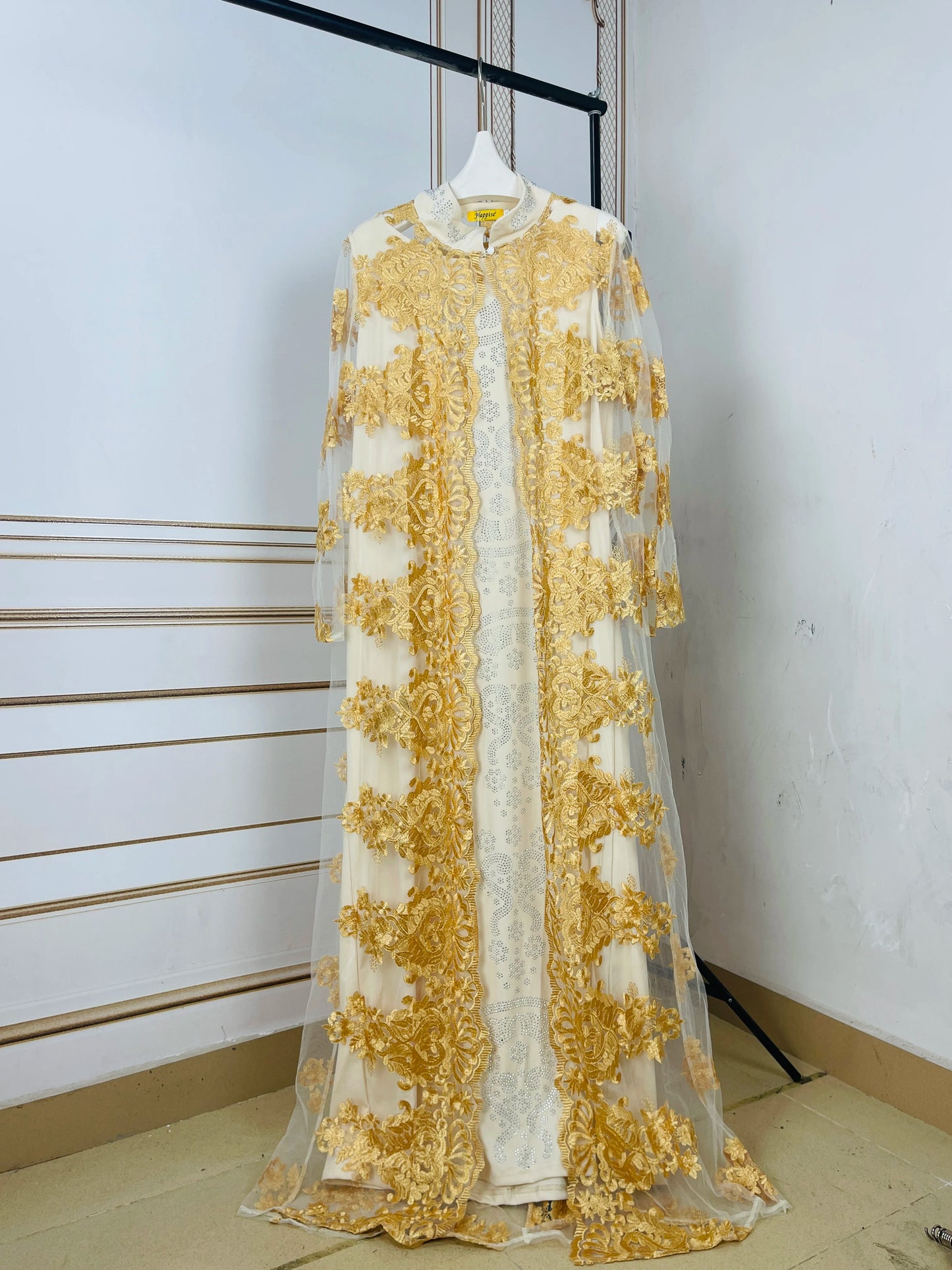 Luxury Embroidery Long Sleeve African dress