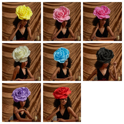Elegant Foam and Feather Fascinator Hat – Timeless Headpiece