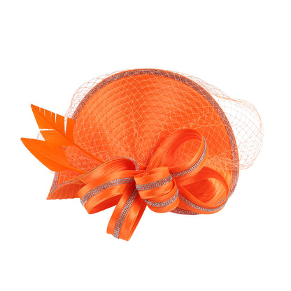 Luxury Fascinator Hat – Satin Cloth Headband for Ascot, Derby & Weddings