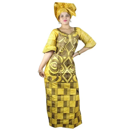 Traditional Kaftran Style African Long Dress