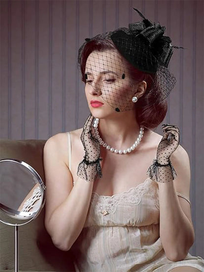 Elegant Hair Drop Fascinator – Fancy Flower Bridal & Party Hat