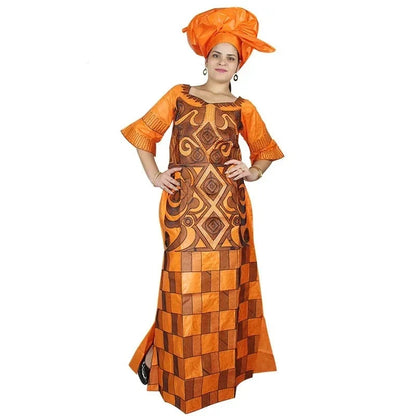 Traditional Kaftran Style African Long Dress