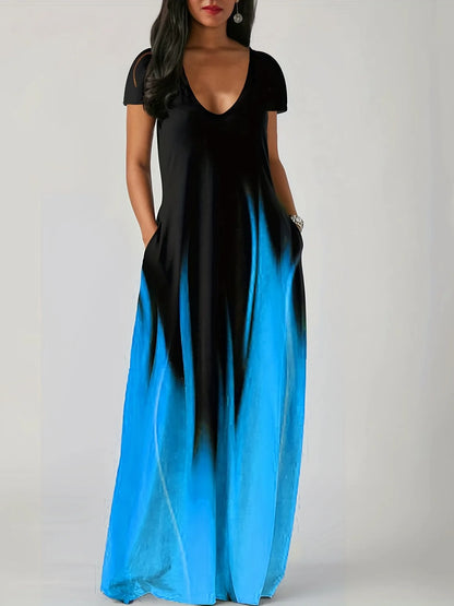 Short Sleeve Maxi Dress