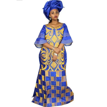 Traditional Kaftran Style African Long Dress