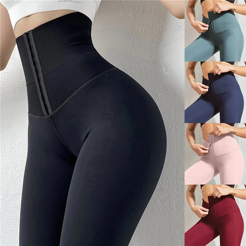 High Waist Legging Solid Color Push Up Fitness Sports Leggings Female Sexy Slim Black Legging Sportswear For Women