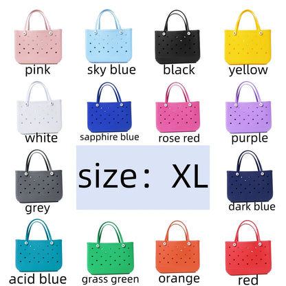 Summer Beach Bag, Waterproof Travel Bag, Sandproof Handbag Multi-Purpose Storage Bag Women's Storage Beach Bogg Bag