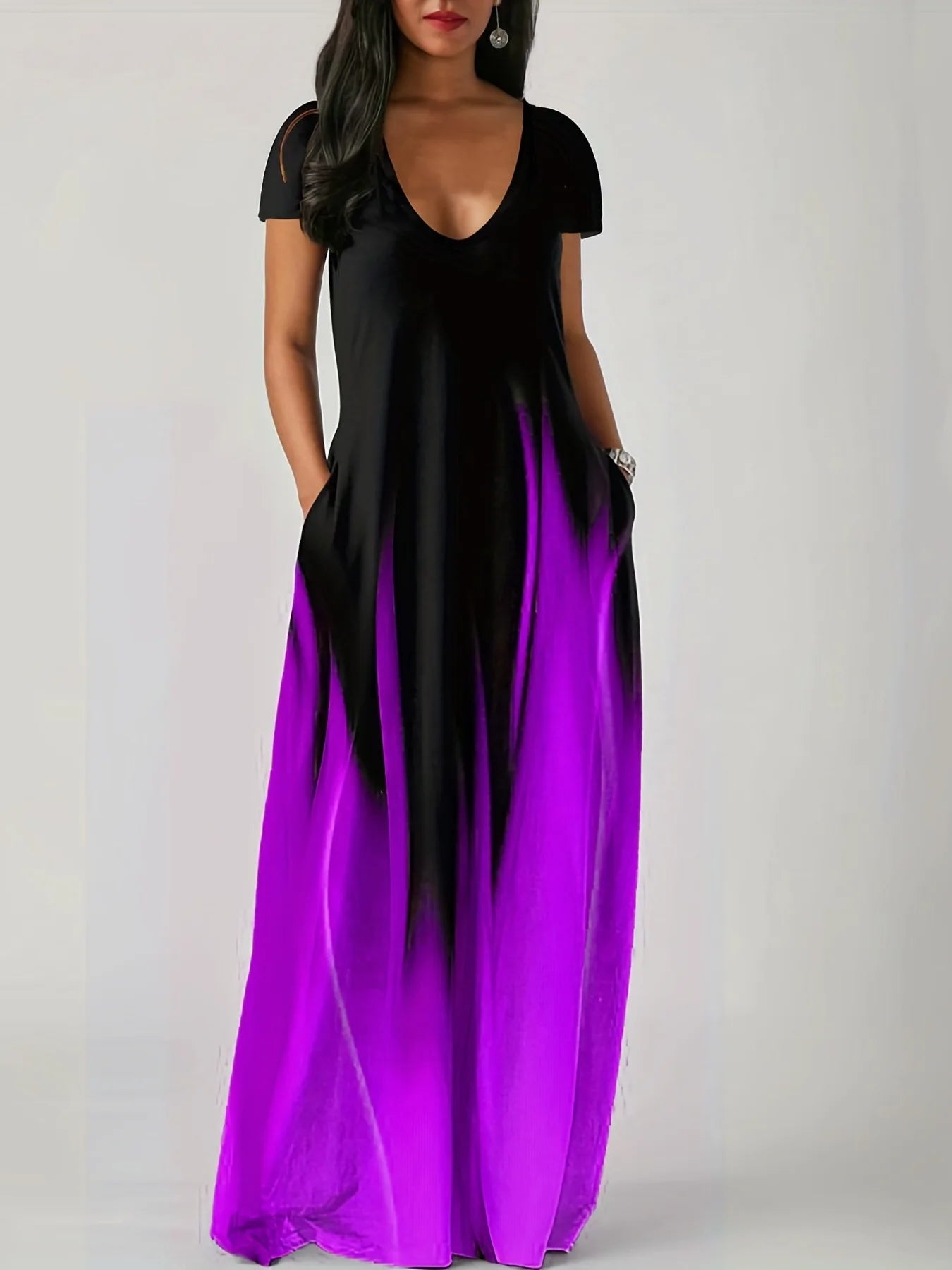 Short Sleeve Maxi Dress