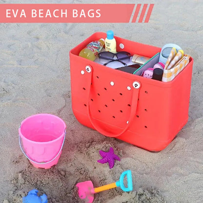 Waterproof Beach Bag Fashion Rubber Handbag Beach Boat Swimming Sports Shopping Portable Eva Handbag