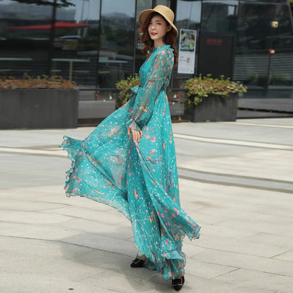 Long Sleeve Floral Maxi Dress