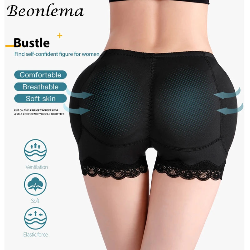 Plus Size Body Shaper Underwear With Hips Pads Filler Sexy Big Butt Enhancer Control Panties Shapewear Fake Buttock