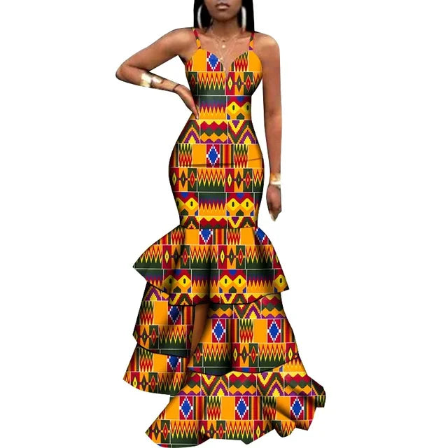 Dashiki Print African Style Bodycon Dress