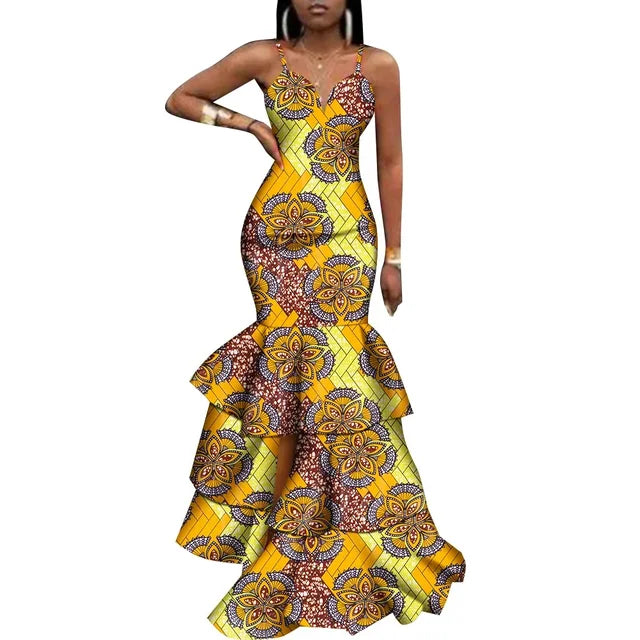 Dashiki Print African Style Bodycon Dress