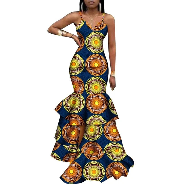 Dashiki Print African Style Bodycon Dress