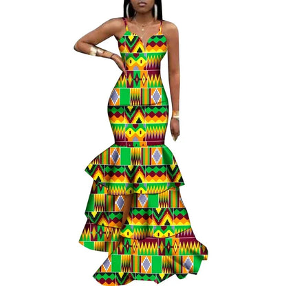 Dashiki Print African Style Bodycon Dress