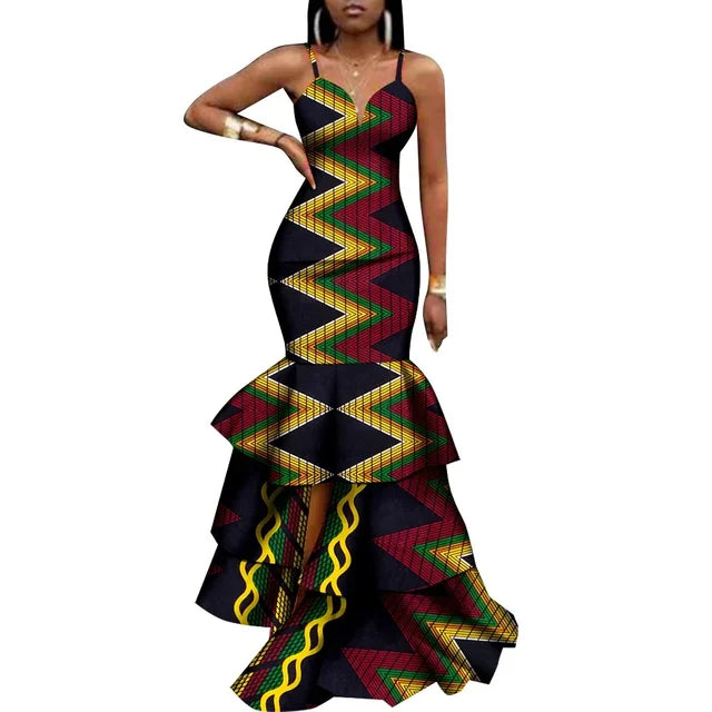 Dashiki Print African Style Bodycon Dress