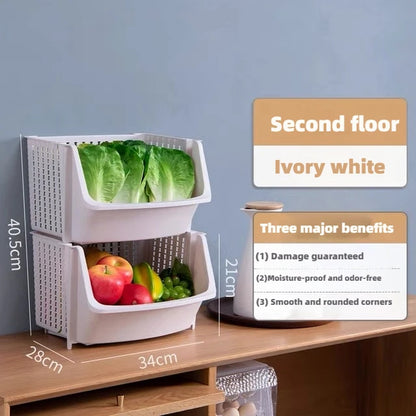 kitchen large storage rack floor-standing multi-layer vegetable storage rack desktop balcony living room household storage