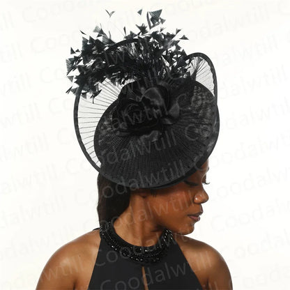 Royal Ascot Hat Fascinator For Women Tea party Floral Wedding Millinery Cap Elegant Women Church Kentucky Derby Chapeau Cap