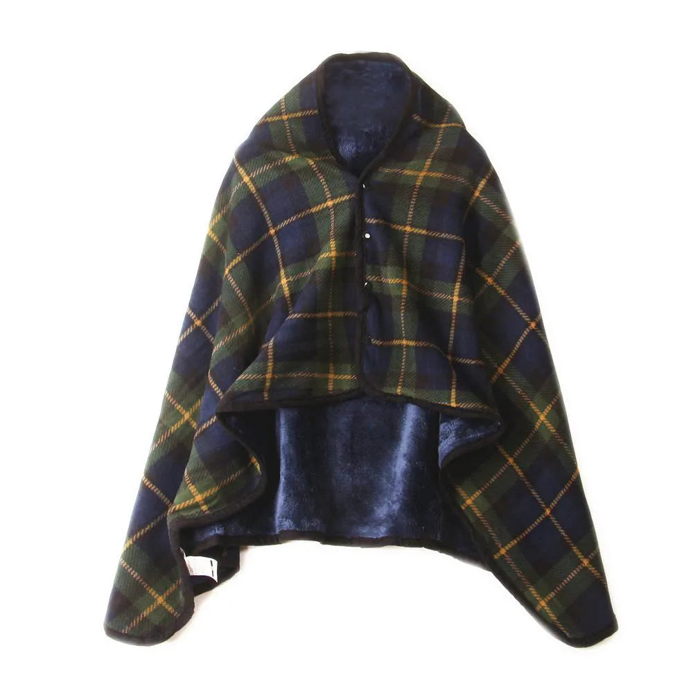 Doublelayer Tartan Plaid Blanket Scarf Wrap Shawl Winter Warm Scarf for Women