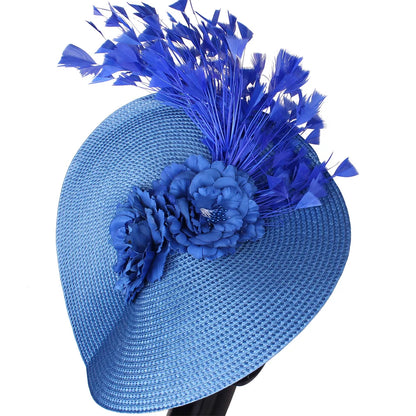Ladies’ Fascinator Millinery Hat | Elegant Wide Brim Kentucky Derby