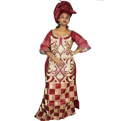 Traditional Kaftran Style African Long Dress