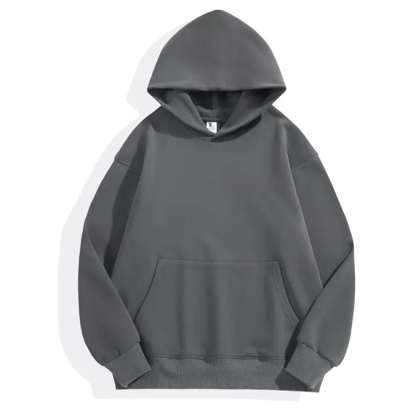 Heavy Weight Cotton Plus Velvet Hooded Sweater Sweatshirt Pullover Hoodie Unisex for Men and Women