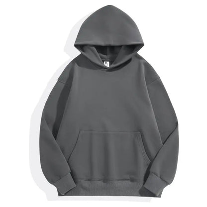 480gsm Heavy Weight Cotton Plus Velvet Hooded Sweater for Men and Women Thick Polar Fleece Pullover Hoodie Sweatshirt