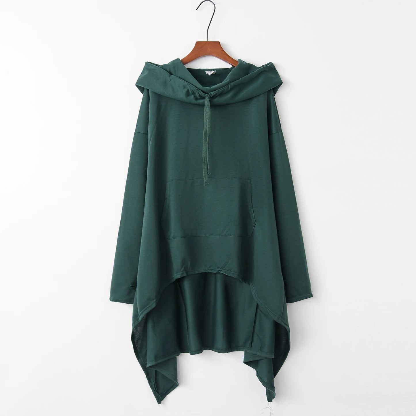 Fashion Trends New European and N Pure Color Long Back Hooded for Women