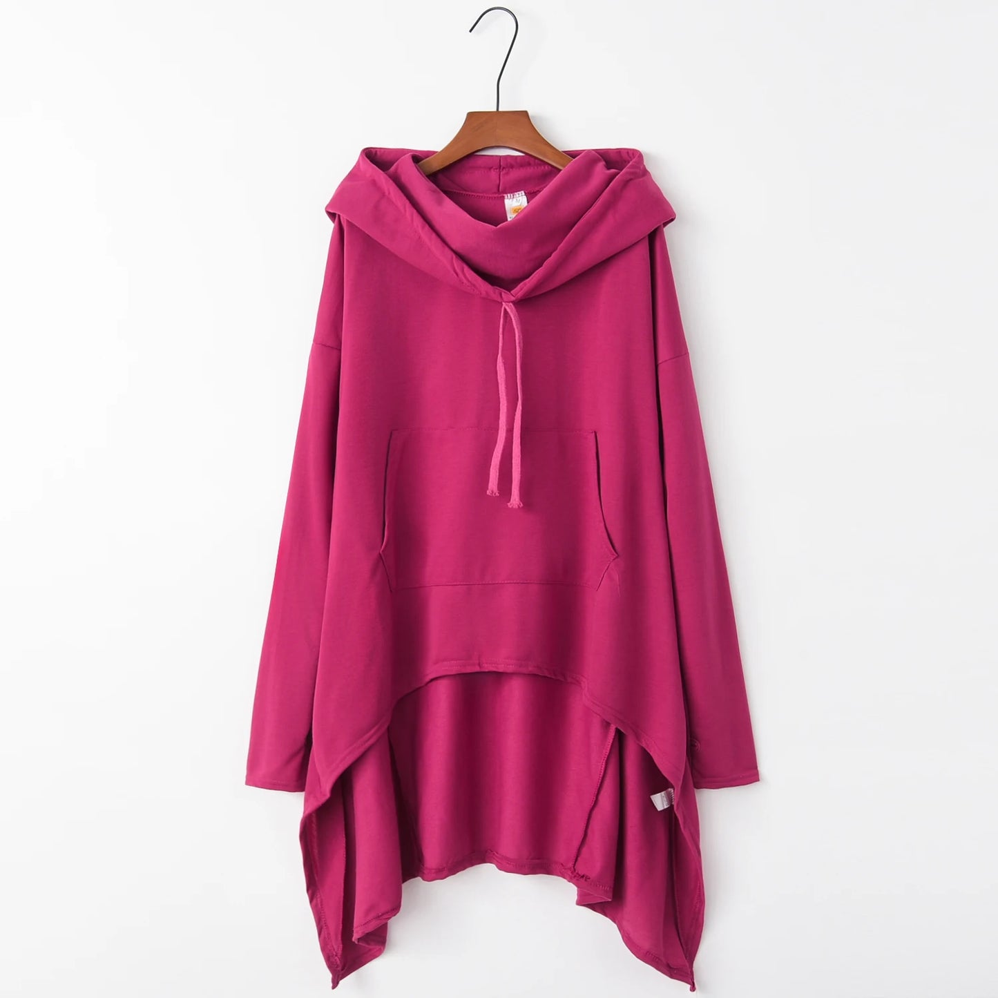 Fashion Trends New European and N Pure Color Long Back Hooded for Women