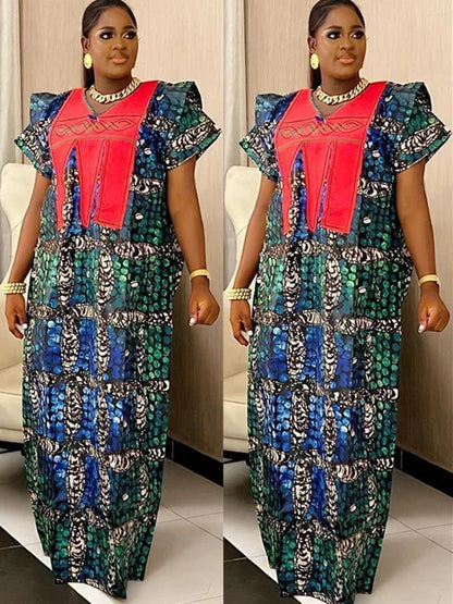 Dashiki Traditional Short Sleeve African Dress