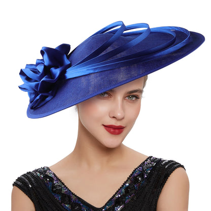 Sinamay Fascinator – Elegant Wedding & Derby Party Hat for Women