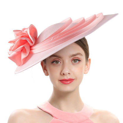 Sinamay Fascinator – Elegant Wedding & Derby Party Hat for Women