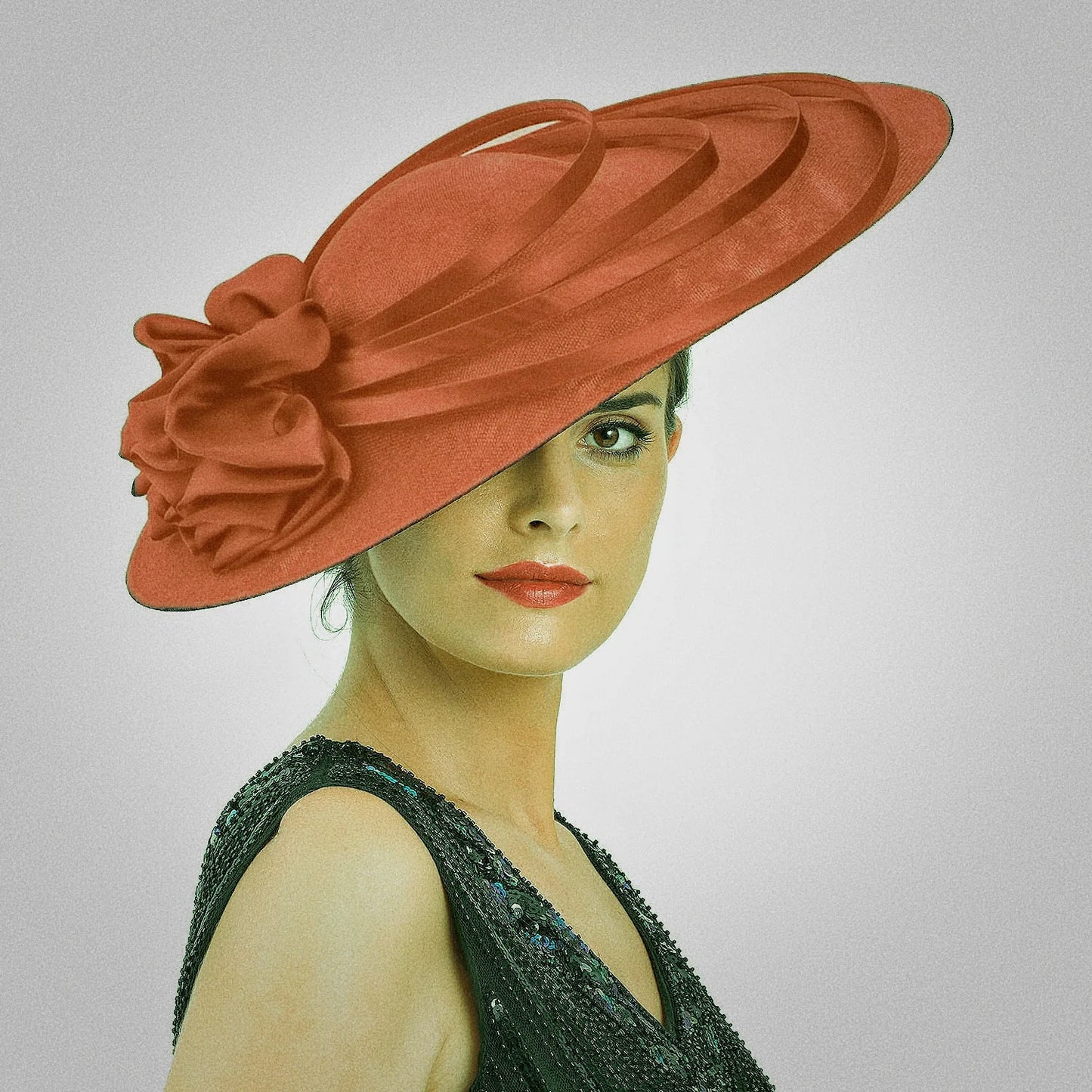 Sinamay Fascinator – Elegant Wedding & Derby Party Hat for Women