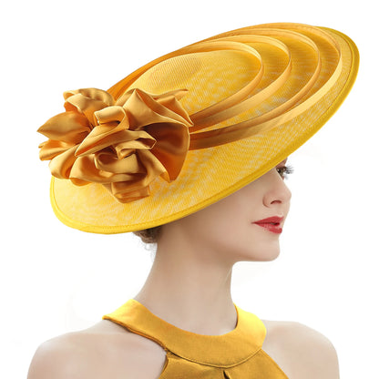 Sinamay Fascinator – Elegant Wedding & Derby Party Hat for Women