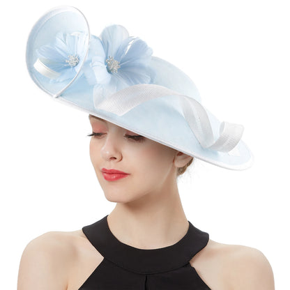 Sinamay Fascinator – Elegant Wedding & Derby Party Hat for Women