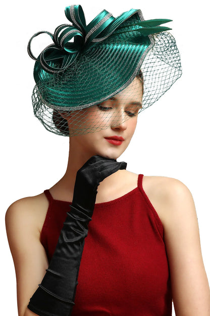 Luxury Fascinator Hat – Satin Cloth Headband for Ascot, Derby & Weddings