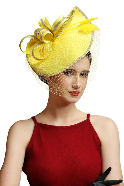 Luxury Fascinator Hat – Satin Cloth Headband for Ascot, Derby & Weddings