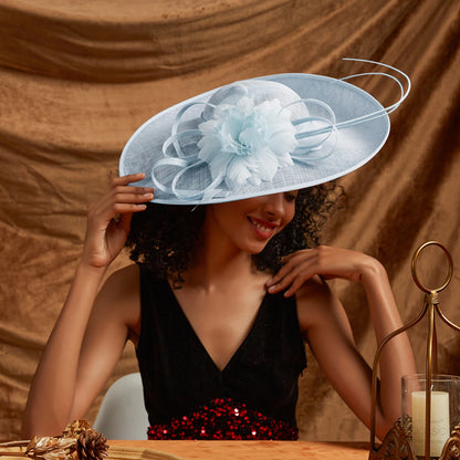 Sinamay Fascinator – Elegant Wedding & Derby Party Hat for Women