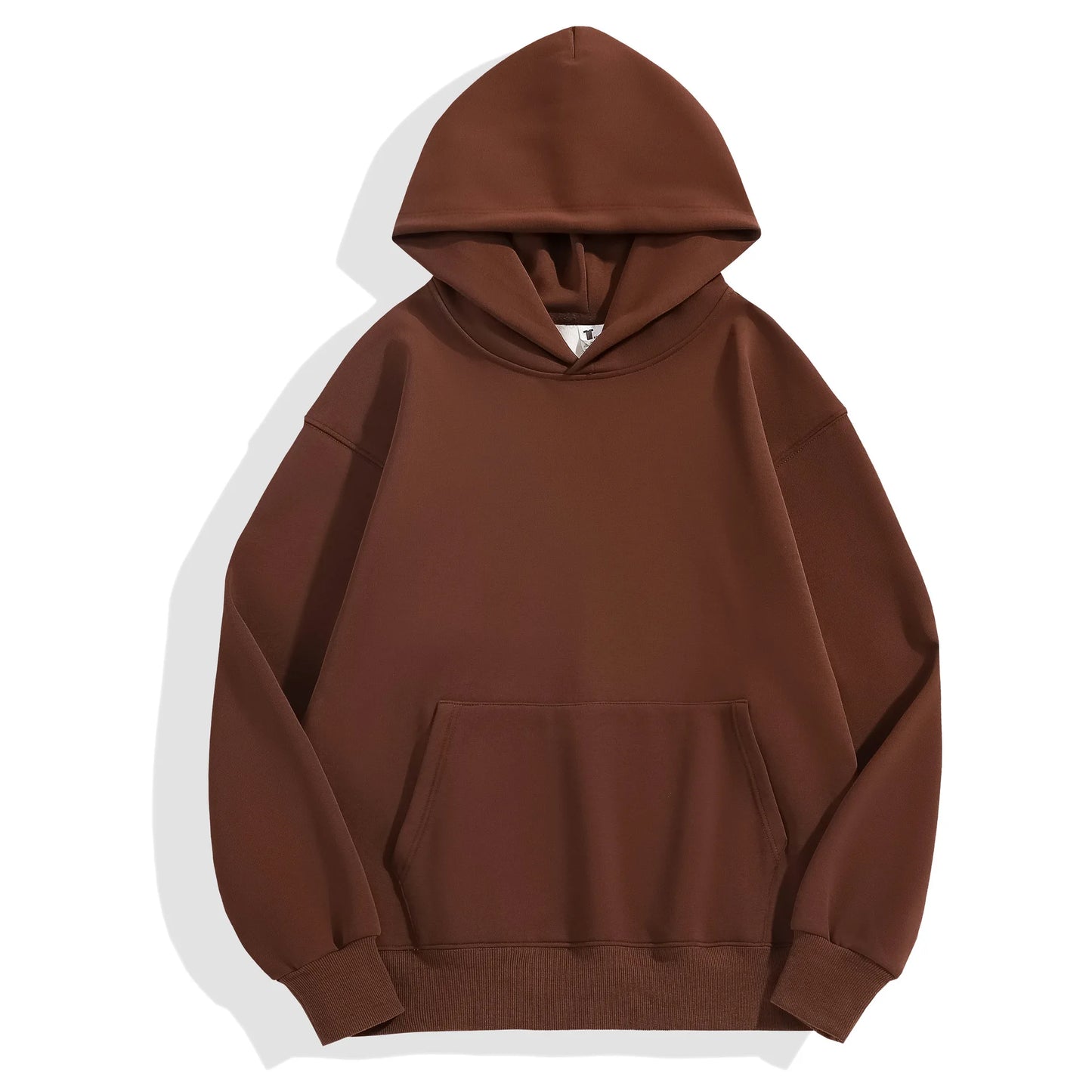 480gsm Heavy Weight Cotton Plus Velvet Hooded Sweater for Men and Women Thick Polar Fleece Pullover Hoodie Sweatshirt