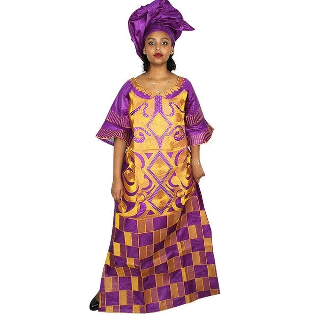 Traditional Kaftran Style African Long Dress