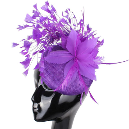 Sinamay Ladies Chic Fascinator Hat – Elegant Kentucky Derby