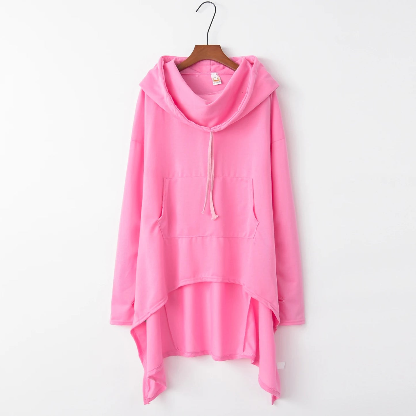 Fashion Trends New European and N Pure Color Long Back Hooded for Women