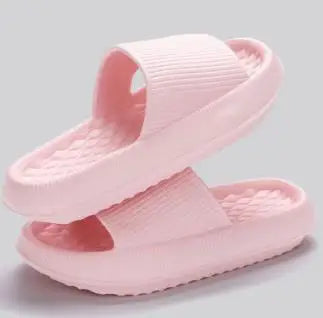 4cm Summer Non-slip Soft Cloud Slippers Women Comfy Eva Thick Platform Slides Woman Couple Bathroom Home Flip Flops