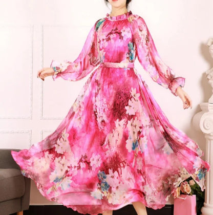 Long Sleeve Floral Maxi Dress